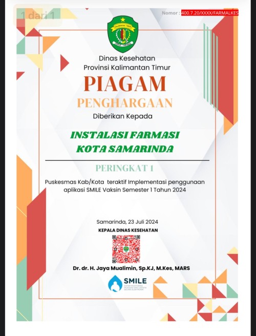 Piagam Penghargaan